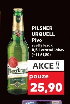 PILSNER URQUELL Pivo světlý ležák 0,5 l