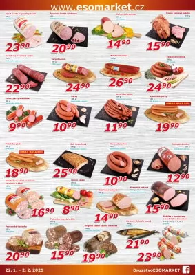 akční leták ESO MARKET 22.1.2025-2.2.2025