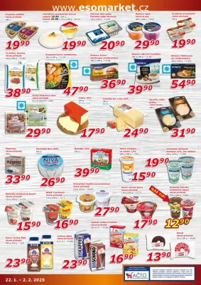 akční leták ESO MARKET 22.1.2025-2.2.2025
