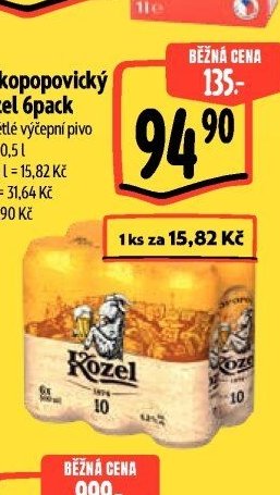 Velkopopovický Kozel 6pack