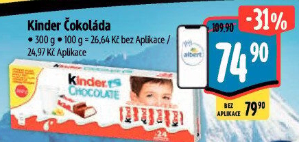 Čokoládky Kinder