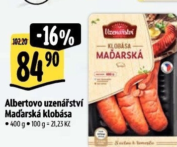 Maďarská klobása Albertovo uzenářství