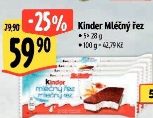 Řez mléčný Kinder