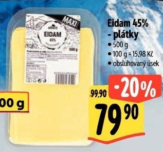 Sýr Eidam 45% Albert