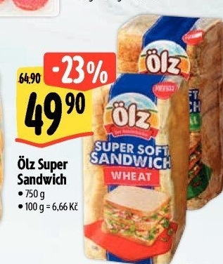 Toustový chléb Sandwich Soft Ölz