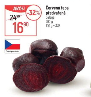 Červená řepa předvařená