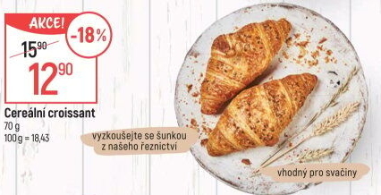 Croissant multicereální