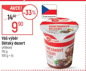 Dezert smetanový Váš Výběr