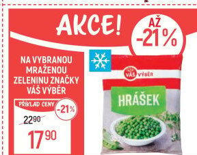 Hrášek mražený Váš Výběr