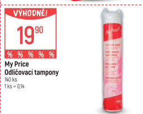 Odličovací tampony My Price
