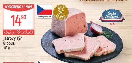 Paštika játrový sýr Globus
