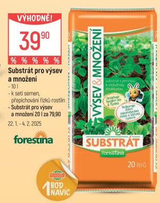 Substrát pro výsev a množení Forestina