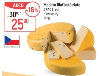 Sýr Blaťácké zlato Madeta