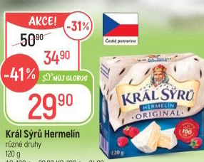 Sýr Hermelín Král sýrů