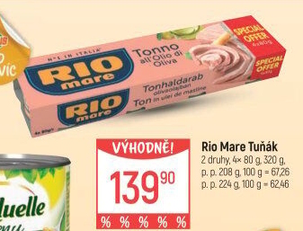 Tuňák v oleji Rio Mare