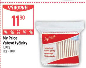 Vatové tyčinky My Price