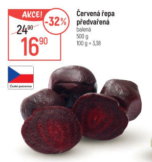 Červená řepa předvařená