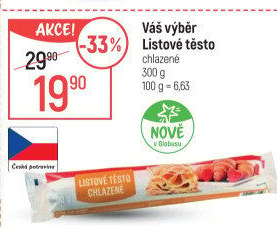 Listové těsto Váš Výběr