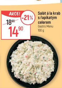 Salát a la krab s řapíkatým celerem