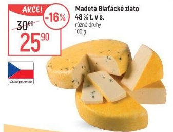 Sýr Blaťácké zlato Madeta