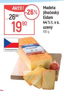 Sýr Eidam uzený 44% Jihočeský Madeta