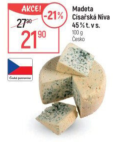 Sýr Niva Císařská 45 % Madeta