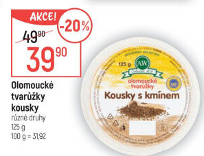 Sýr tvarůžky olomoucké kousky s kořením A.W.