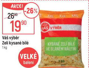 Zelí kysané bílé Váš výběr