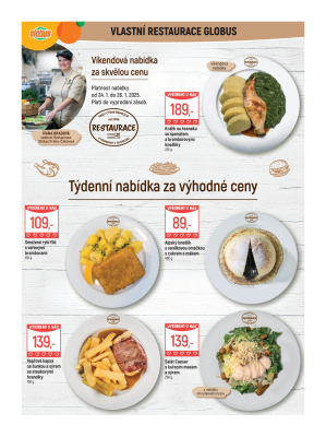 akční leták Globus 22.1.2025-28.1.2025