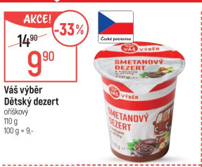 Dezert smetanový Váš Výběr