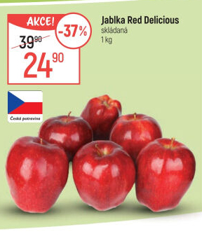 Jablka Red Delicious