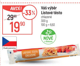 Listové těsto Váš Výběr