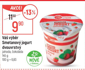 Ochucený jogurt smetanový Váš Výběr
