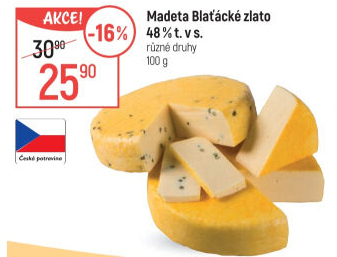 Sýr Blaťácké zlato Madeta