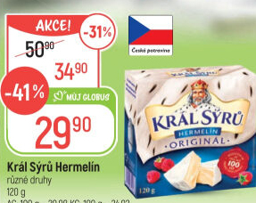 Sýr Hermelín Král sýrů
