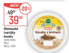 Sýr tvarůžky olomoucké kousky A.W.