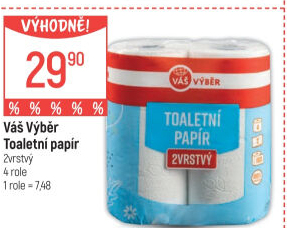Toaletní papír 2vrstvý Váš Výběr