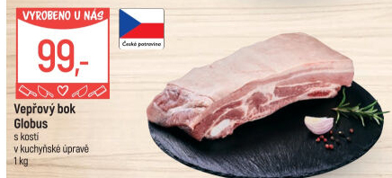 Vepřový bok s kostí Globus