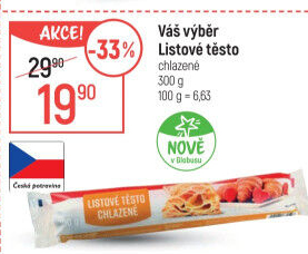 Listové těsto Váš Výběr
