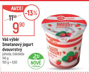 Ochucený jogurt smetanový Váš Výběr