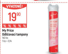 Odličovací tampony My Price