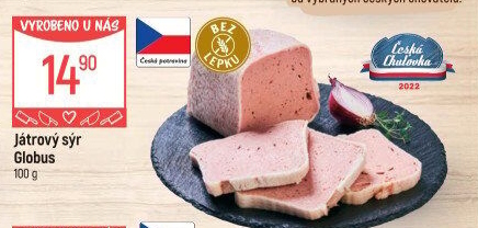 Paštika játrový sýr Globus
