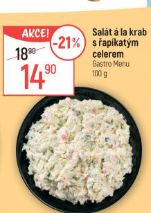 Salát a la krab s řapíkatým celerem