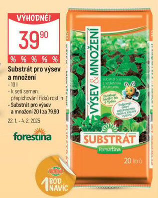 Substrát pro výsev a množení Forestina