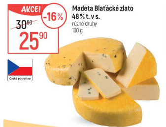 Sýr Blaťácké zlato Madeta