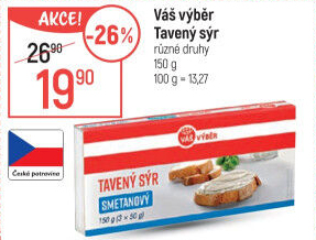 Tavený sýr Váš Výběr