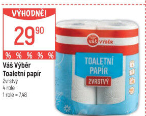 Toaletní papír 2vrstvý Váš Výběr