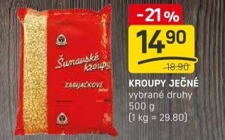 Kroupy šumavské Mlýn a krupárna MRSKOŠ