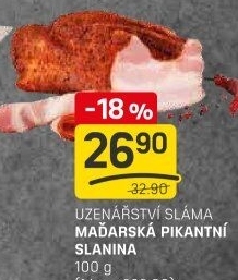 Maďarská slanina pikantní Sláma