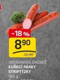 Párky kuřecí striptýzky Vodňanské kuře